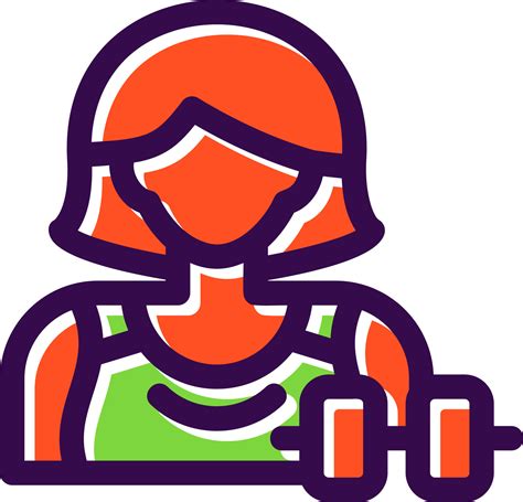 Woman Fitness Vector Icon Design Vector Art At Vecteezy