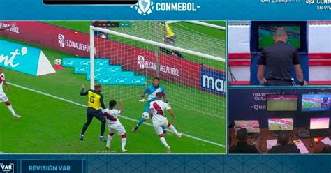 Peru Vs Ecuador Var Anula Penal Tras Mano De Luis Abram En