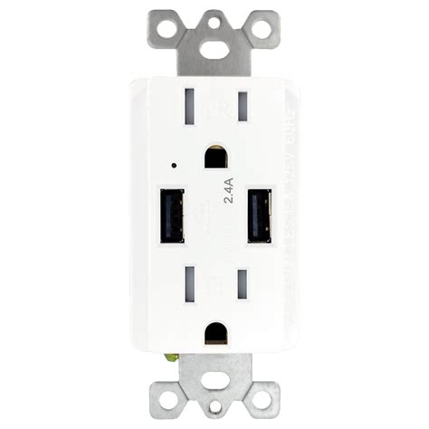 Interruptor Doble Con Puertos USB Rockwell 15A 125V Blanco 976618