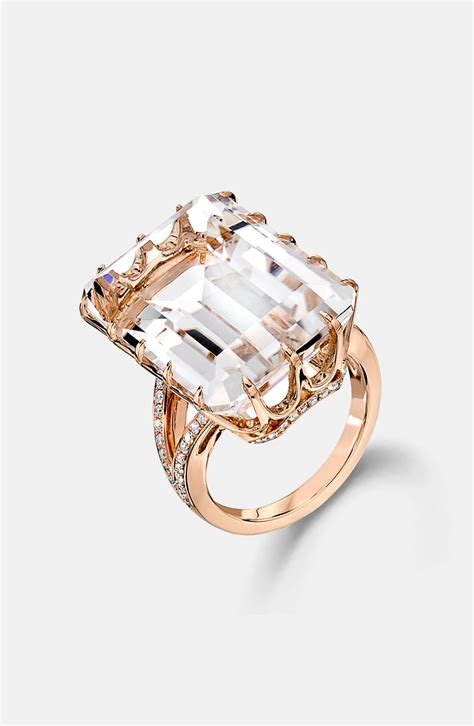 FOR THE LOVE OF JEWELRY — Ivanka Trump Rock Crystal Diamond Accent Ring