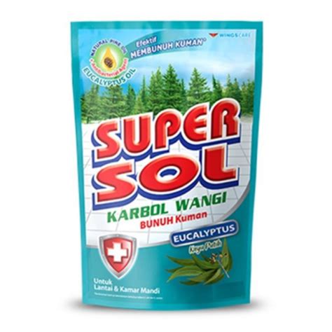 Supersol Karbol Wangi Eucalyptus Pine Sereh 750 Ml Lazada Indonesia