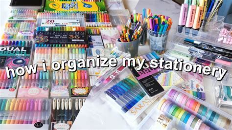 How I Organize My Stationery Collection YouTube