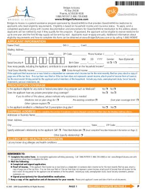 Fillable Online Bridges Access ApplicationFill Out And Use This PDF Fax