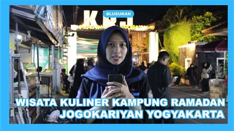 Wisata Kuliner Kampung Ramadan Jogokariyan Yogyakarta Pabelan