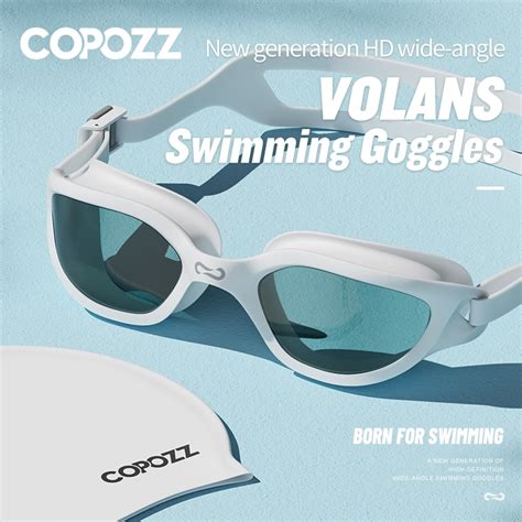 COPOZZ Professional HD Swimming Goggles Anti Fog UV Protection