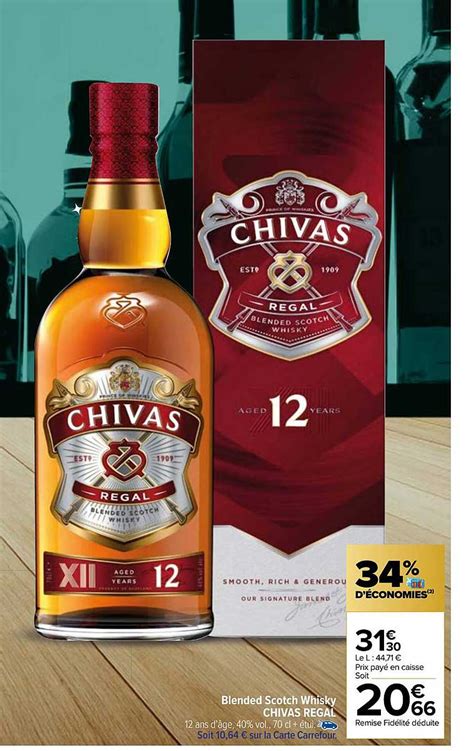 Promo Blended Scotch Whisky Chivas Regal Chez Carrefour Market