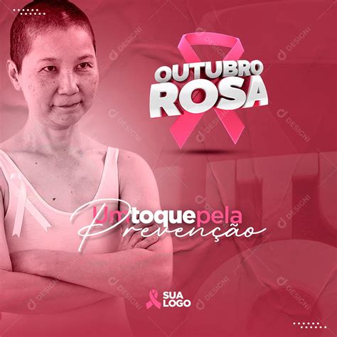 Social Media Outubro Rosa Um Toque Pela Prevenção PSD Editável