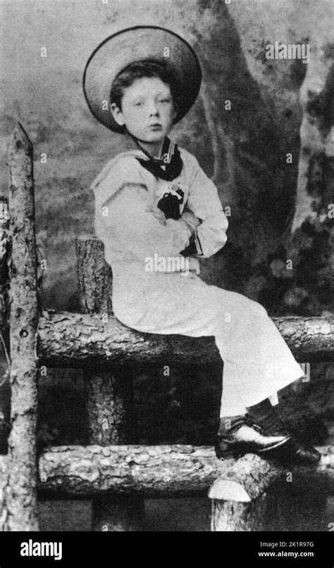 Winston Churchill aged 5. 1879 Stock Photo - Alamy