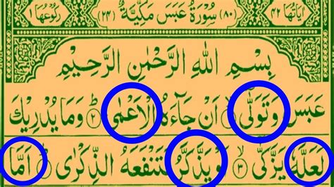 Listen And Read Surah Abasa Surah No 80 Listen And Read Quran