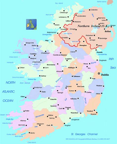 Map Of northern Ireland Counties and towns – secretmuseum