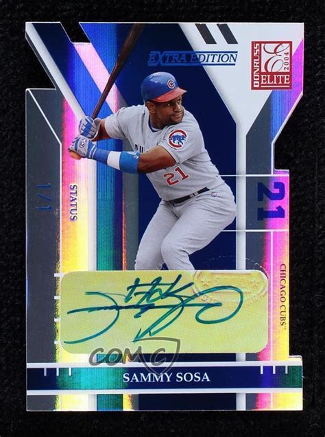 2004 Donruss Elite Extra Edition 1 1 Sammy Sosa 82 Auto 00em EBay