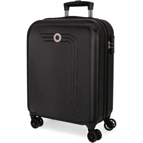 Riga Valise Trolley Cabine Noir X X Cms Rigide Abs Serrure