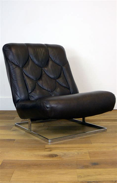 Attractive S Vintage Brown Leather Tetrad Nucleus Lounge Chair