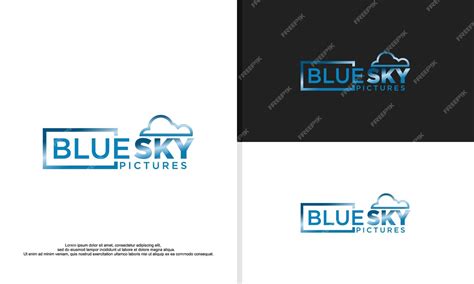 Premium Vector | Logo illustration vector graphic of blue sky