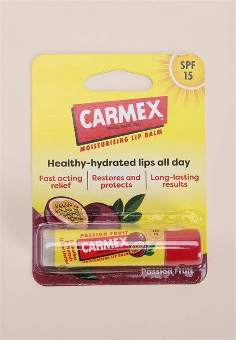 Carmex Passion Fruit Lip Balm Stick Peacocks