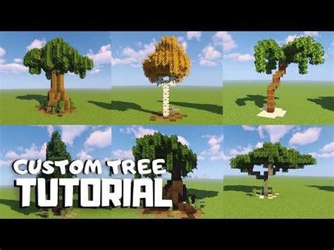 Minecraft: How to Build Custom Trees (Tutorial) - YouTube | Minecraft ...