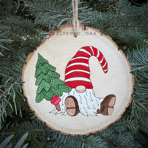 These Adorable Gnome Ornaments Are Drawn By Hand Engraved And Then