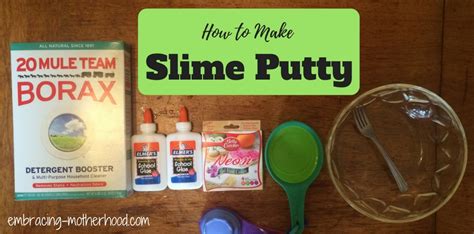 4 Ingredient Slime Putty | Embracing Motherhood