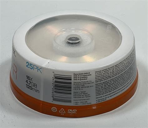 Memorex Dvd R X Gb Min Recordable Pack Ebay