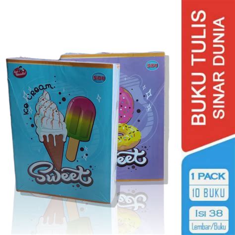 Jual Buku Tulis SIDU Isi 38 Lembar Per Buku 1pack Isi 10 Buku Shopee