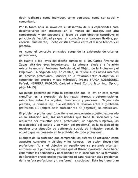 Resumen Elementos Del Curriculum Pdf