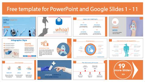 Modèle de la Journée mondiale du diabète Modèles pour PowerPoint et