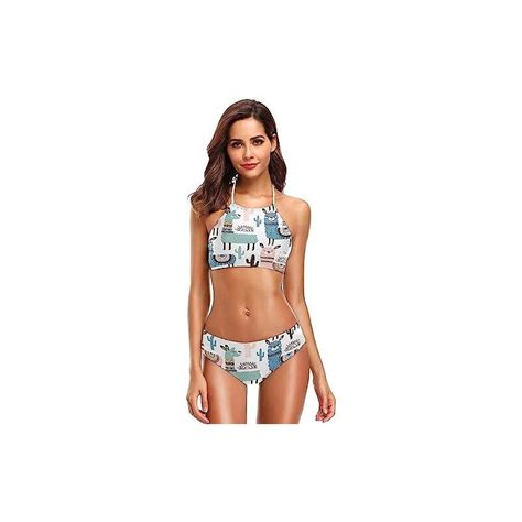 Cactus Di Alpaca Donna Push Up Costumi Da Bagno Regolabile Bikini