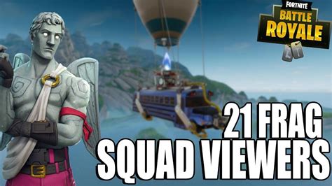 SQUAD VIEWERS 21 Kills SOLO Fortnite Battle Royale Gameplay