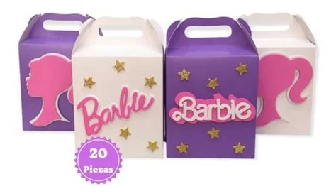 Paquete Cajas Dulceras Con Figuras Barbie De Fomi En Venta En