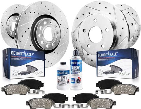 Detroit Axle Brake Kit Auto Car Disc Set For Audi A4 Quattro Drilled