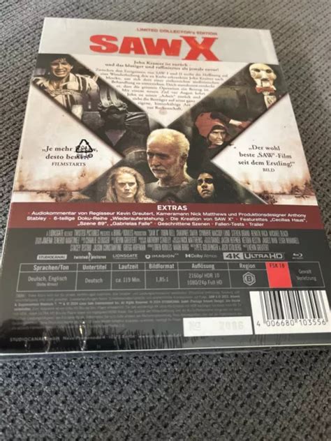 SAW X LIMITED Collectors Mediabook 4K UltraHD BLU RAY NEU EUR 53 99