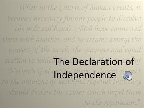 Declaration Of Independence Ppt