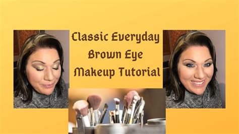 Classic Everyday Brown Eye Makeup Tutorial Youtube