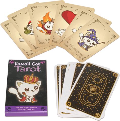 Amazon Kawaii Cat Tarot Kawaii Tarot Deck Cute Tarot Cards