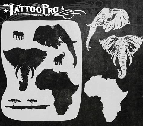 African Elephant – Tattoo Pro Stencils