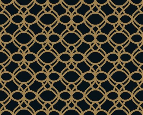 Premium Vector Seamless Pattern Elegant Linear Ornament Geometric