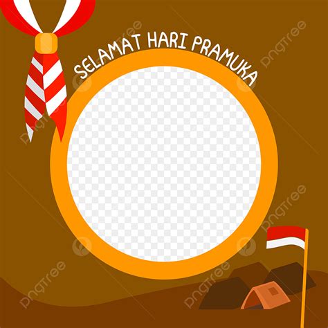 Scout Hari Pramuka Vector Design Images Twibbon Selamat Hari Pramuka