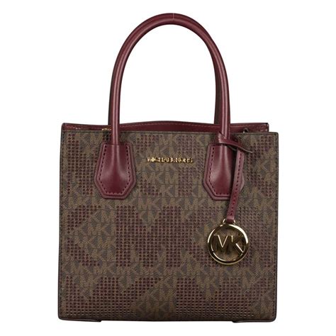 Michael Kors Medium Mercer Messenger Bag In Merlot At Luxe Purses