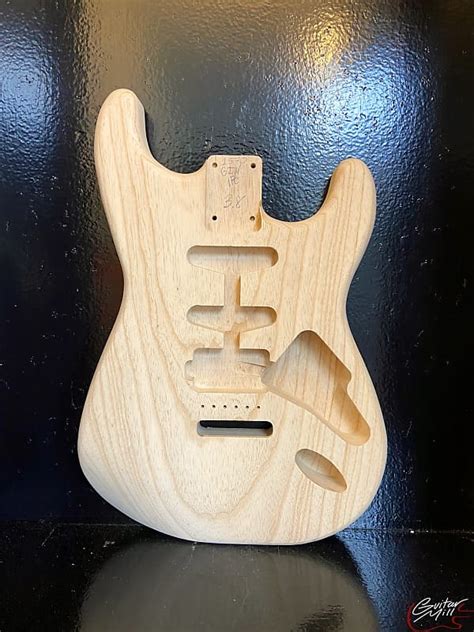 Guitar Mill S Style Body 1 Pc Ultra Light Swamp Ash Hss Reverb