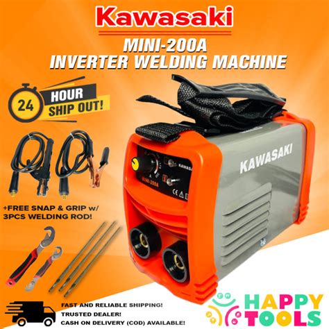 Kawasaki Inverter Arc Welding Machine Mini 200a Snap And Grip With 3pcs