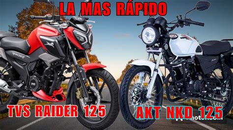 NKD 125 vs TVS RAIDER 125 piqué en la autopista Drag Race full HD