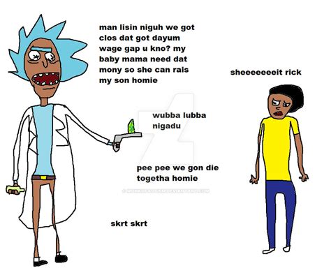 Gangster rick and morty by MonkOfAutism on DeviantArt