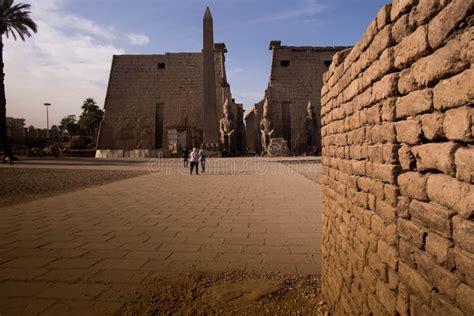 Avenue Of Sphinxes Between Karnak And Luxor Temples Editorial Photo