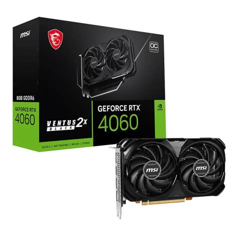 Msi Geforce Rtx Ventus X Black Oc Gb Gddr Cartes Graphiques