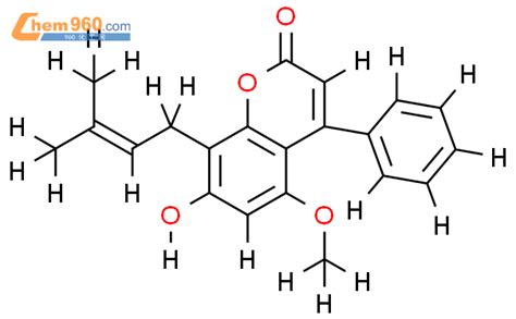 1206705 33 07 羟基 5 O 甲基 8 （3 甲基 2 丁烯） 4 苯基 910 二氢苯并吡喃 2 酮cas号1206705
