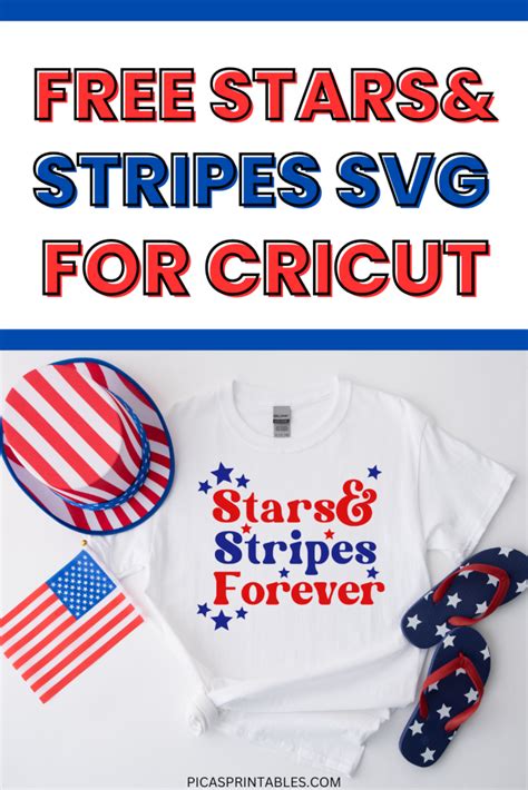 Free Stars And Stripes SVG File For Cricut Pica S Printables