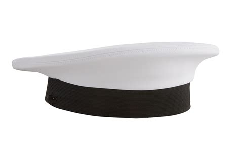 Navy Cap Cover, White, Men's - Bernard Cap | Genuine Military Headwear ...