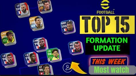 NEW FORMATION UPDATES IN EFOOTBALL 2023 MOBILE YouTube