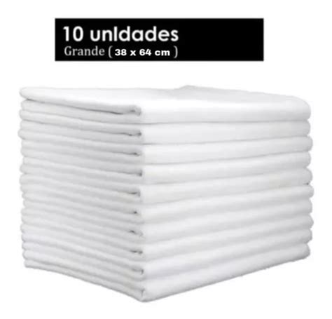 Kit 10 Pano De Chão Branco Grande Resistente Algodão Melhor MercadoLivre