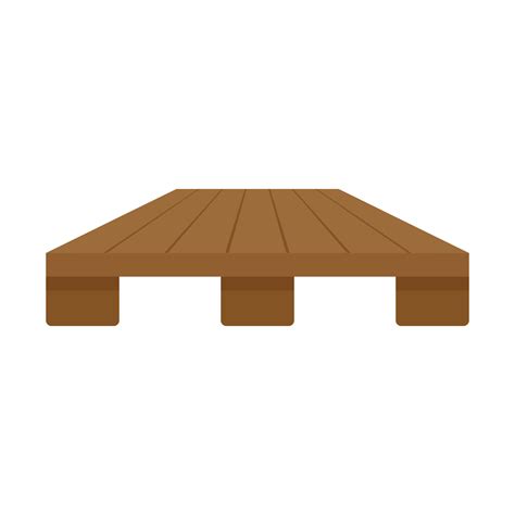 Wood pallet icon flat isolated vector 15064372 Vector Art at Vecteezy